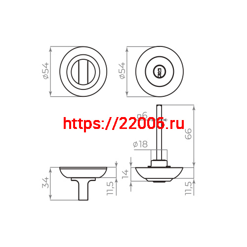 Ручка поворотная Ajax (Аякс) с фиксацией ключом BK6.FIX.JR SN-3 мат.никель фото 2
