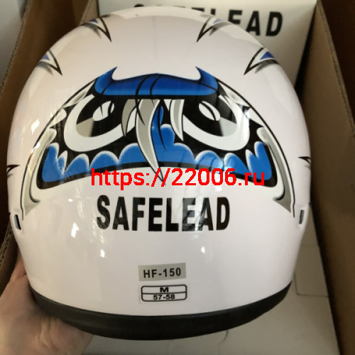 Шлем интеграл "Safelead" HF-150 NEW белый (BG), бургунди (DT), черный (Q30), размер L фото 3