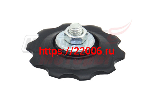 Ролик заднего переключателя 10Т пластик (совместим с переключателями линейки Shimano Tourney - RD-TY18 и RD-TY22.)