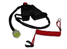 Рычаг газа с подогревом DINGO Т150 и аварийкой  (Пр)