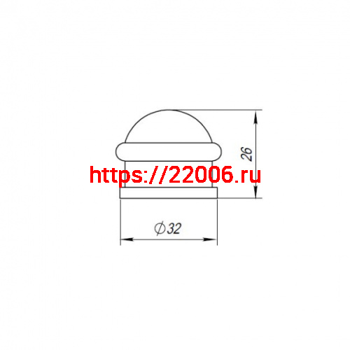 Упор Punto (Пунто) дверной напольный DFIX/F26 (DS PF-26) ABG-6 бронза фото 3 Упор Punto (Пунто) дверной напольный DFIX/F26 (DS PF-26) ABG-6 бронза фото 3