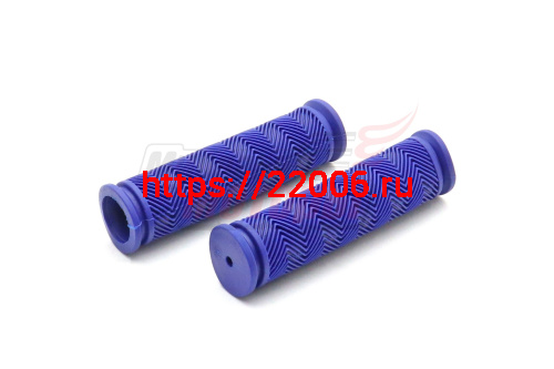 Ручки руля вело 120мм (пара) силикон (синие) Ручки руля вело 120мм (пара) силикон (синие)
