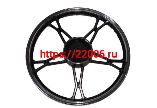 Обод 17" задний литой, барабан. тормоз 1,4-17 Альфа, RUBIKON (стандарт черный) (НАБОР) фото 2 Обод 17" задний литой, барабан. тормоз 1,4-17 Альфа, RUBIKON (стандарт черный) (НАБОР) фото 2