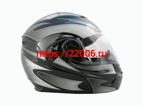 Мотошлем THH T-797 №2 black/ silver (L)