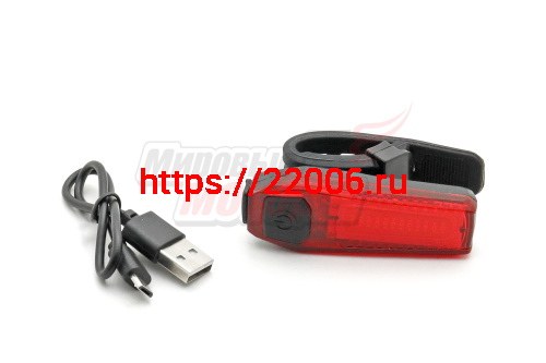 Фонарь габаритный Вело 5 режимов, красный, влагозащищенный (ZH1608)(ЗУ micro USB, встроенный аккумулятор) Фонарь габаритный Вело 5 режимов, красный, влагозащищенный (ZH1608)(ЗУ micro USB, встроенный аккумулятор)