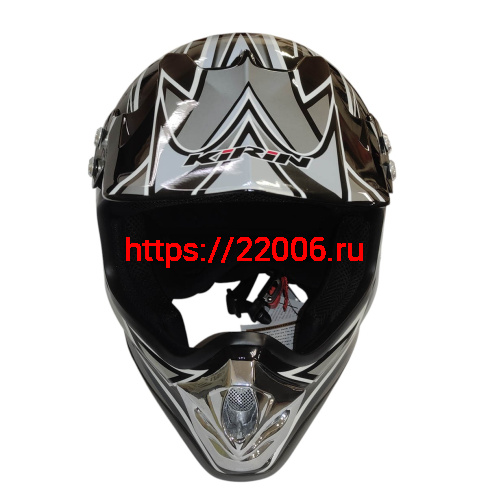 Шлем кроссовый KIRIN QL-112D, черный, синий, красный, размер L фото 2 Шлем кроссовый KIRIN QL-112D, черный, синий, красный, размер L фото 2