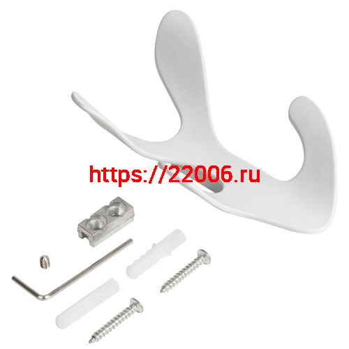 Крючок Ajax (Аякс) настенный MB-LM/K-005 WH белый фото 4 Крючок Ajax (Аякс) настенный MB-LM/K-005 WH белый фото 4