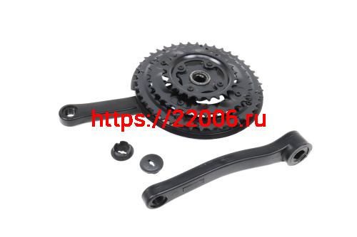 Шатуны 3зв. 42-34-24зуб/шатуны 170мм черные, покрытие пластик (комплект) Шатуны 3зв. 42-34-24зуб/шатуны 170мм черные, покрытие пластик (комплект)