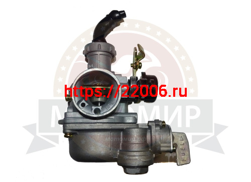 Карбюратор PZ20 Альфа 110 см3 (с бензокраном) флажок под трос со стороны крана (справа) d20мм D32мм фото 2 Карбюратор PZ20 Альфа 110 см3 (с бензокраном) флажок под трос со стороны крана (справа) d20мм D32мм фото 2