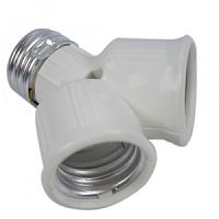 AC-01 Переходник для LED ламп Е27-2*Е27 Огонек