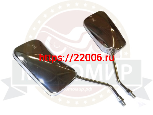 Зеркала (006) d10 квадр. хром крепление в углу СВ400 (НАБОР) фото 3