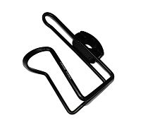 Флягодержатель алюминиевый с креплением на руль, черный, HC 14