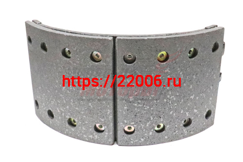 Колодка тормозная задняя бараб. 16 отверстий SHAANXI F2000 (199000340061) Колодка тормозная задняя бараб. 16 отверстий SHAANXI F2000 (199000340061)