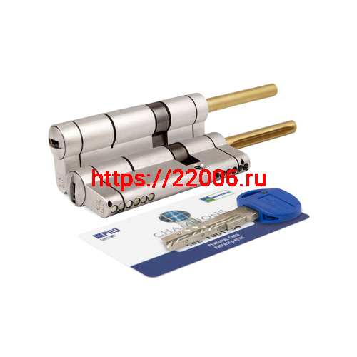 Цилиндровый механизм Mottura (Моттура) под вертушку (дл. шток) CP4P613101С5 (92 мм/56+10+26) МАТ.НИКЕЛЬ