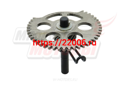 Шестерня кикстартера промежуточная в сборе с осью, пружиной 152-153qmi,157-158qmj; СТЕЛС,keeway фото 2 Шестерня кикстартера промежуточная в сборе с осью, пружиной 152-153qmi,157-158qmj; СТЕЛС,keeway фото 2